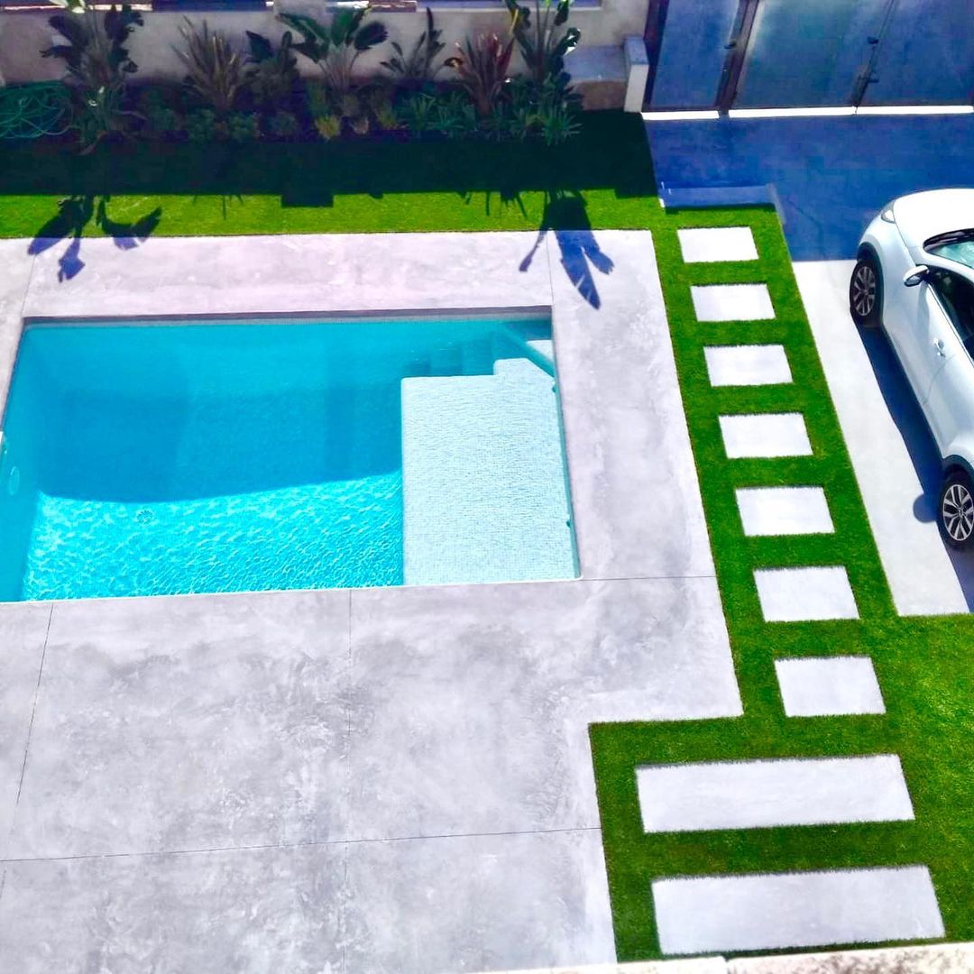 construccion de jardín (6) diseño de exterior con piscina Torredembarra