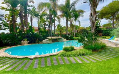 Mantenimiento de jardin particular «paraíso» con piscina